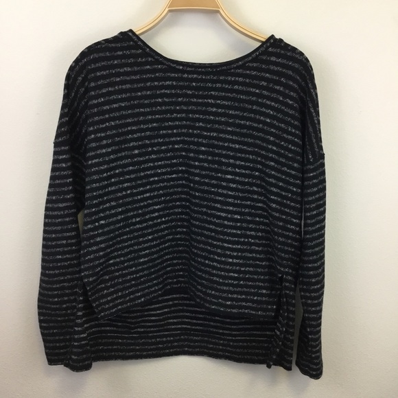 Madewell Sweaters - Madewell Marled  High Low Striped Sweater - M